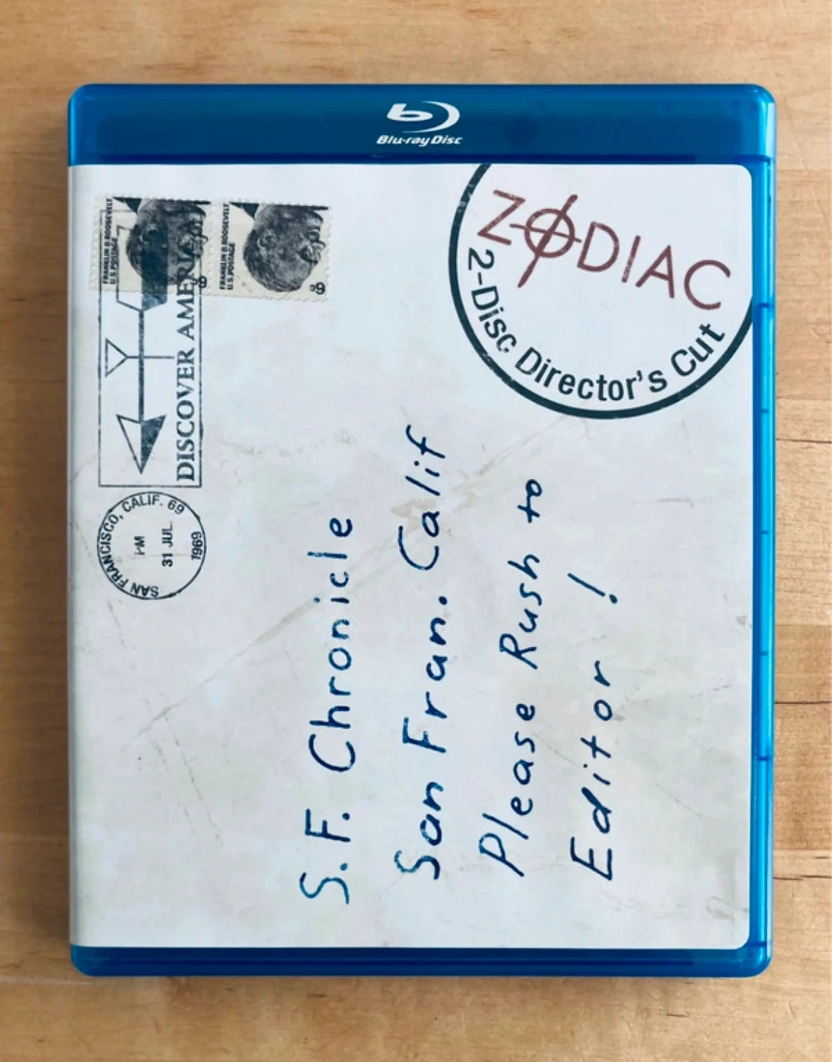Blu-ray Zodiac de David Fincher édition collector director’s cut.